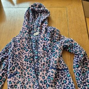 Leopard Print Hooded Jacket